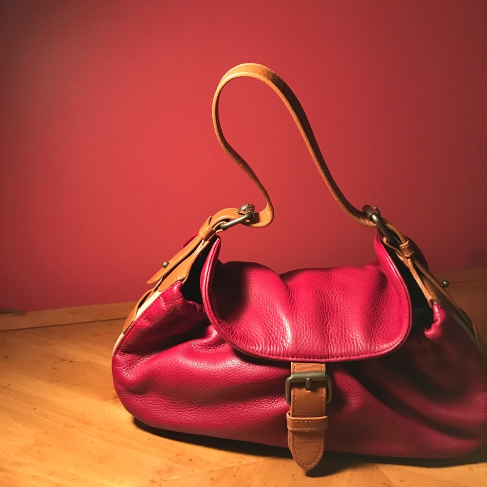 Dark red leather Cynthia Rowley handbag